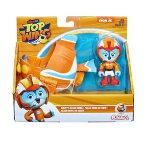 NEW Nick Jr Top Wing SWIFT's FLASH WING CAR Vehicle Racer Action Figure Toy